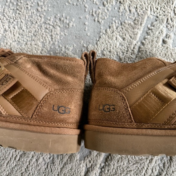 UGG Neumel Snapback Suede leather Chukka short Boots Chestnut Brown pull on 9 main image 9